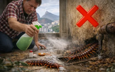 Por que a dedetização caseira não resolve infestações de lacraias no Rio de Janeiro