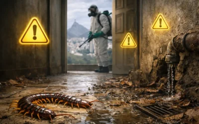 Quando a dedetização de lacraias é necessária no Rio de Janeiro? sinais de alerta