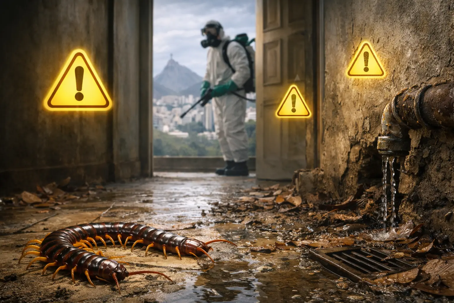 Quando a dedetização de lacraias é necessária no Rio de Janeiro? sinais de alerta